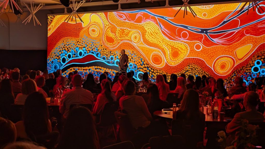 Audio Visual Screen at a recent event by Bax AV