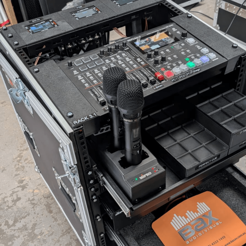 Bump-in AV control box custom-built by Bax AV
